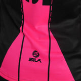 MAILLOT RUNNING FEMME - SILA FLUO STYLE 3 ROSE - Manches courtes 1289 M-RUNNING SILA SPORT 