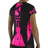 MAILLOT RUNNING FEMME - SILA FLUO STYLE 3 ROSE - Manches courtes 1289 M-RUNNING SILA SPORT 