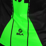 MAILLOT RUNNING FEMME - SILA FLUO STYLE 3 VERT - Manches courtes 1288-F M-RUNNING SILA SPORT 