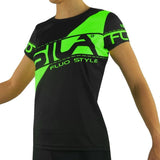 MAILLOT RUNNING FEMME - SILA FLUO STYLE 3 VERT - Manches courtes 1288-F M-RUNNING SILA SPORT 