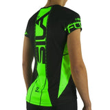 MAILLOT RUNNING FEMME - SILA FLUO STYLE 3 VERT - Manches courtes 1288-F M-RUNNING SILA SPORT 