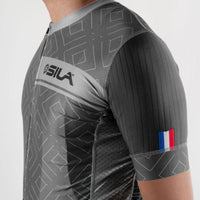 MAILLOT SILA CLASSY STYLE - GRIS – Manches courtes V-MAILLOT SILA SPORT 