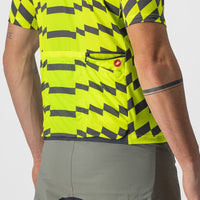 MAILLOT STERRATO UNLTD 4522007-383 | CITRON ÉLECTRIQUE/GRIS FONCÉ V-MAILLOT CASTELLI 