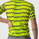 MAILLOT STERRATO UNLTD 4522007-383 | CITRON ÉLECTRIQUE/GRIS FONCÉ V-MAILLOT CASTELLI 