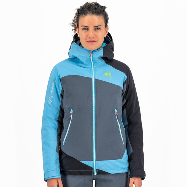 MARMOLADA W JACKET DARK SLATE/BLUE ATOLL/BLACK | 2501038-091 Veste de ski-alpinisme, qui offrent plus de respirabilité ou plus de protection là où vous en avez besoin. V-JACKET KARPOS 