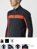 MORTIROLO VI JACKET 4520506-085 | LIGHT BLACK/FIERY RED V-JACKET CASTELLI 