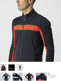 MORTIROLO VI JACKET 4520506-085 | LIGHT BLACK/FIERY RED V-JACKET CASTELLI 