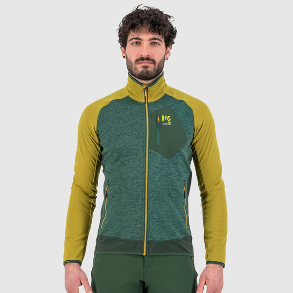 ODLE FLEECE JUNGLE GREEN/GOLD FLAKE | 2500491-026 V-POLAIRE KARPOS 