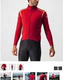 PERFETTO ROS LONG SLEEVE 4519500-622 | PRO RED/BRILLIANT ORANGE V-JACKET CASTELLI 