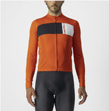 PROLOGO 7 LONG SLEEVE JERSEY 4522024-656 | FIERY RED/LIGHT BLACK-IVORY V-MAILLOT CASTELLI XS 656 | FIERY RED/LIGHT BLACK-IVORY 