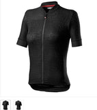 PROMESSA JACQUARD JERSEY 4521055-085 | LIGHT BLACK FEMMES V-MAILLOT CASTELLI XS 085 | LIGHT BLACK 