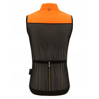 REDUX LITE - GILET COUPE VENT ORANGE/NOIR SLIM