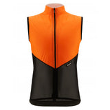 REDUX LITE - GILET COUPE VENT ORANGE/NOIR SLIM