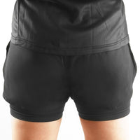 SHORT 2 EN 1 SILA PRIME FEMME - NOIR Modèle 2740 V-SHORT SILA SPORTS 