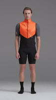 REDUX LITE - GILET COUPE VENT ORANGE/NOIR SLIM