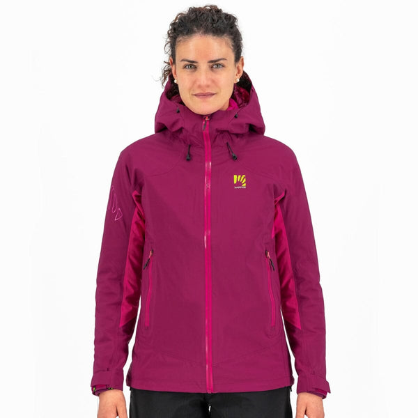 STORM EVO W JACKET RASPBERRY R./CABARET | 2501036-042 Shell technique à trois épaisseurs avec coutures scellées qui vous permet de faire face à toutes les conditions météorologiques hivernales défavorables. V-JACKET KARPOS 