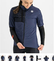 SUPERGIARA W PUFFY MANCHES COURTES 1121510-013 | BLEU V-VESTE SPORTFUL 