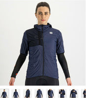 SUPERGIARA W PUFFY MANCHES COURTES 1121510-013 | BLEU V-VESTE SPORTFUL XS 013 | BLEU 