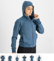 SWEAT À CAPUCHE GIARA W 1121085-435 | MER BLEUE V-VESTE SPORTFUL 