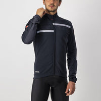 TRANSITION 2 JACKET 4520507-085 | LIGHT BLACK/DARK GRAY-SILVER R HOMMES V-VESTE THERMIQUE CASTELLI 