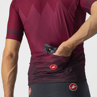 UN MAILLOT TUTTA 4522019-421 | BORDEAUX V-MAILLOT CASTELLI 